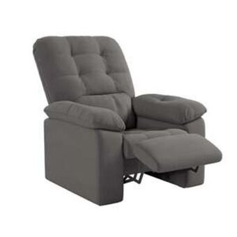 Leroy Merlin Poltrona retrátil e reclinável estoril cinza oferta