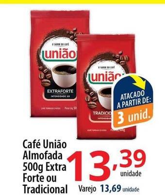 Café união almofada extra forte ou tradicional