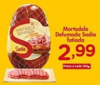 Confiança Supermercados Mortadela defumada sadia fatiada oferta