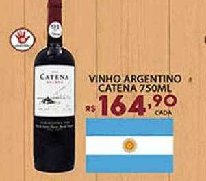 Supermercado Porecatu Vinho argentino catena oferta