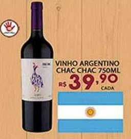 Supermercado Porecatu Vinho argentino chac chac oferta