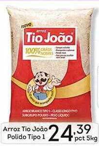 Supermercados Tauste Arroz tio joão polido tipo 1 oferta