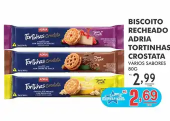Supermercado Estrela Azul Biscoito recheado adria tortinhas crostata oferta