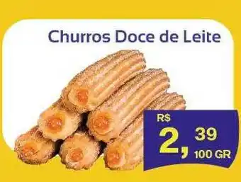 Supermercados Planalto Churros doce de leite oferta