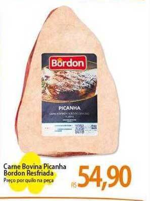 Atacadão Carne bovina picanha bordon resfriada oferta