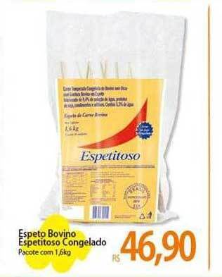 Atacadão Espeto bovino espetitoso congelado oferta