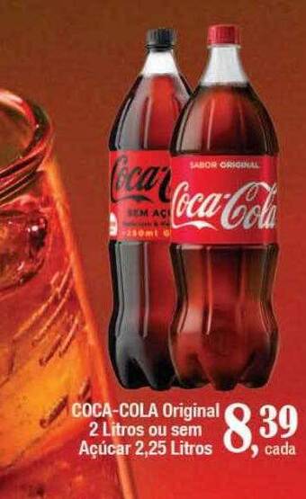 Supermercados Unidos Coca-cola original ou sem açúcar oferta
