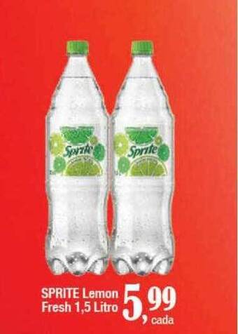 Supermercados Unidos Sprite lemon fresh oferta