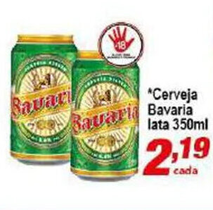 Cerveja Bavaria lata 350ml