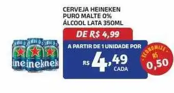 Bahamas Mix Cerveja heineken puro malte 0% álcool lata oferta
