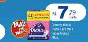 Drogarias Max Protetor diário diana oferta
