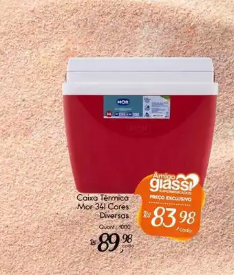 Giassi Supermercados Caixa térmica mor 34l cores diversas oferta