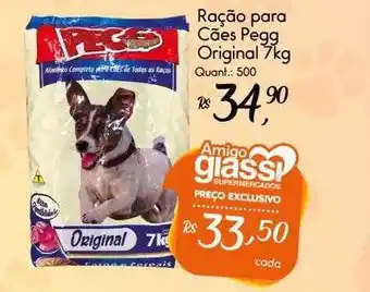 Giassi Supermercados Ração para cães pegg original oferta