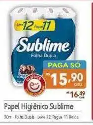 Supermercados Condor Papel higiênico sublime oferta