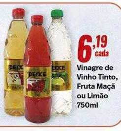 Rede Multi Market Vinagre de vinho tinto fruta maçã ou limão oferta