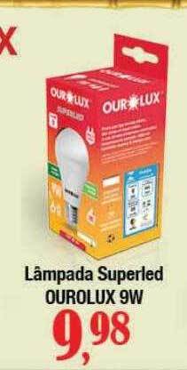 Supermercados Unidos Lâmpada superled ourolux 9w oferta