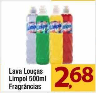 Lava louças limpol fragrâncias