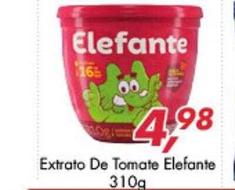 Barbosão Extra Supermercados Extrato de tomate elefante oferta