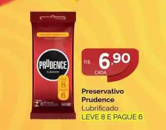 Prevervativo prudence lubrificado leve 8 pague 6