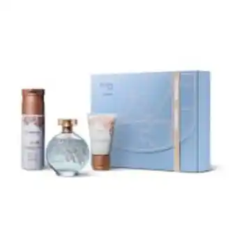 O Boticário Kit presente blue: desodorante colônia 75ml + loção corporal 200ml + creme para mãos 50g oferta