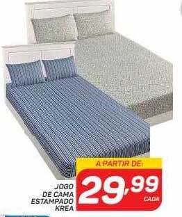 GBarbosa Jogo de cama estampado krea oferta