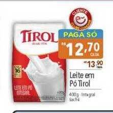 Supermercados Condor Leite em pó tirol oferta