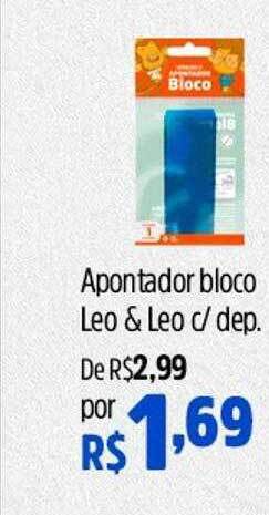 Supermercados Baklizi Apontador bloco leo & leo c dep oferta