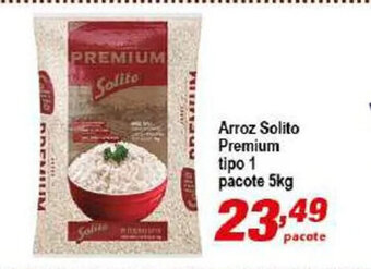 Pão de Mel Arroz Solito Premium Tipo 1 pacote 5kg oferta
