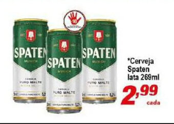 Pão de Mel Cerveja Spaten lata 269ml oferta