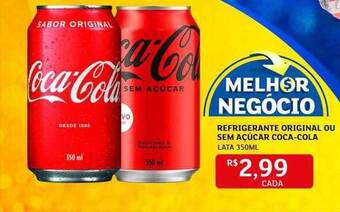 Assaí Atacadista Refrigerante original ou sem açúcar coca-cola oferta