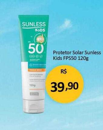 GBarbosa Protetor solar sunless kids fps50 oferta