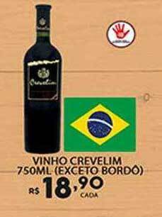 Supermercado Porecatu Vinho crevelim exceto bordo oferta