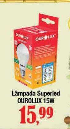 Supermercados Unidos Lâmpada superled ourolux 15w oferta