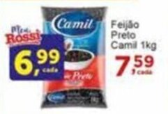 Rossi Supermercado Feijão Preto Camil 1kg oferta