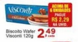 Rossi Supermercado Biscoito Wafer Visconti 120g oferta