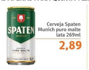 Sonda Cerveja spaten munich puro malte lata oferta