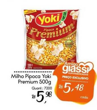 Giassi Supermercados Milho pipoca yoki premium oferta
