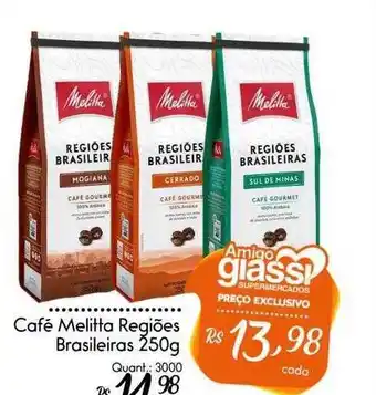 Giassi Supermercados Café melitta regiões brasileiras oferta