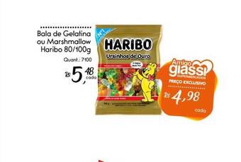 Giassi Supermercados Bala de gelatina ou marshmallow haribo oferta