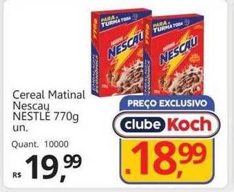 Supermercados Koch Cereal matinal nescau nestlé oferta