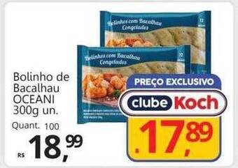 Supermercados Koch Bolinho de bacalhau oceani oferta