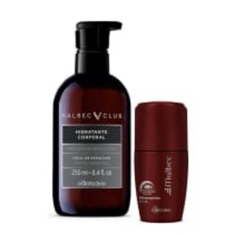 O Boticário Combo presente malbec: loção hidratante corporal 250ml + desodorante antitranspirante roll on 55ml oferta