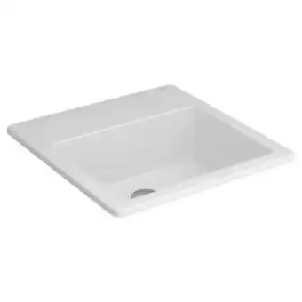 Pão de Açúcar Cuba de sobrepor quadrada branca 42x42cm oferta
