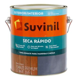 Leroy Merlin Esmalte base água suvinil seca rápido brilhante branco 3,6l oferta