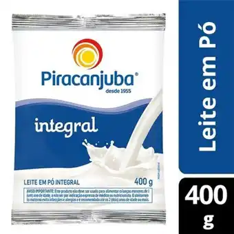 X Supermercados Leite em pó integral piracanjuba 400g oferta