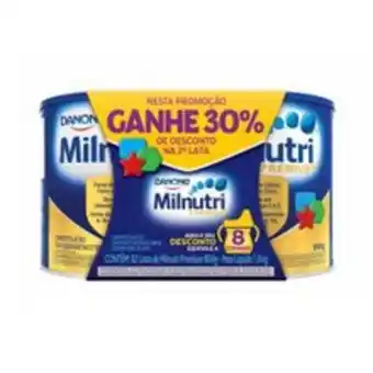 Composto lácteo milnutri 800g com 2 30% desconto na 2ª unidade