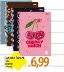 Atacadão Caderno foroni fuzy oferta
