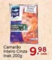 Rossi Supermercado Camarão Inteiro Cinza Inak 200g oferta
