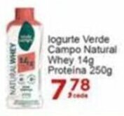 Rossi Supermercado Iogurte verde Campo Natural Whey 14g Proteina 250g oferta