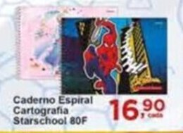 Caderno Espiral Cartografica Starschool 80F